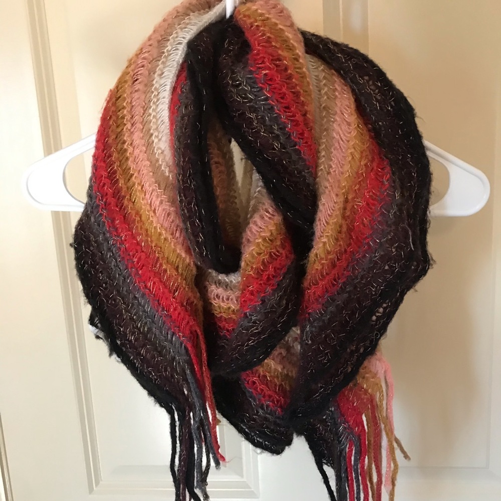 Knit Fall Colors Scarf